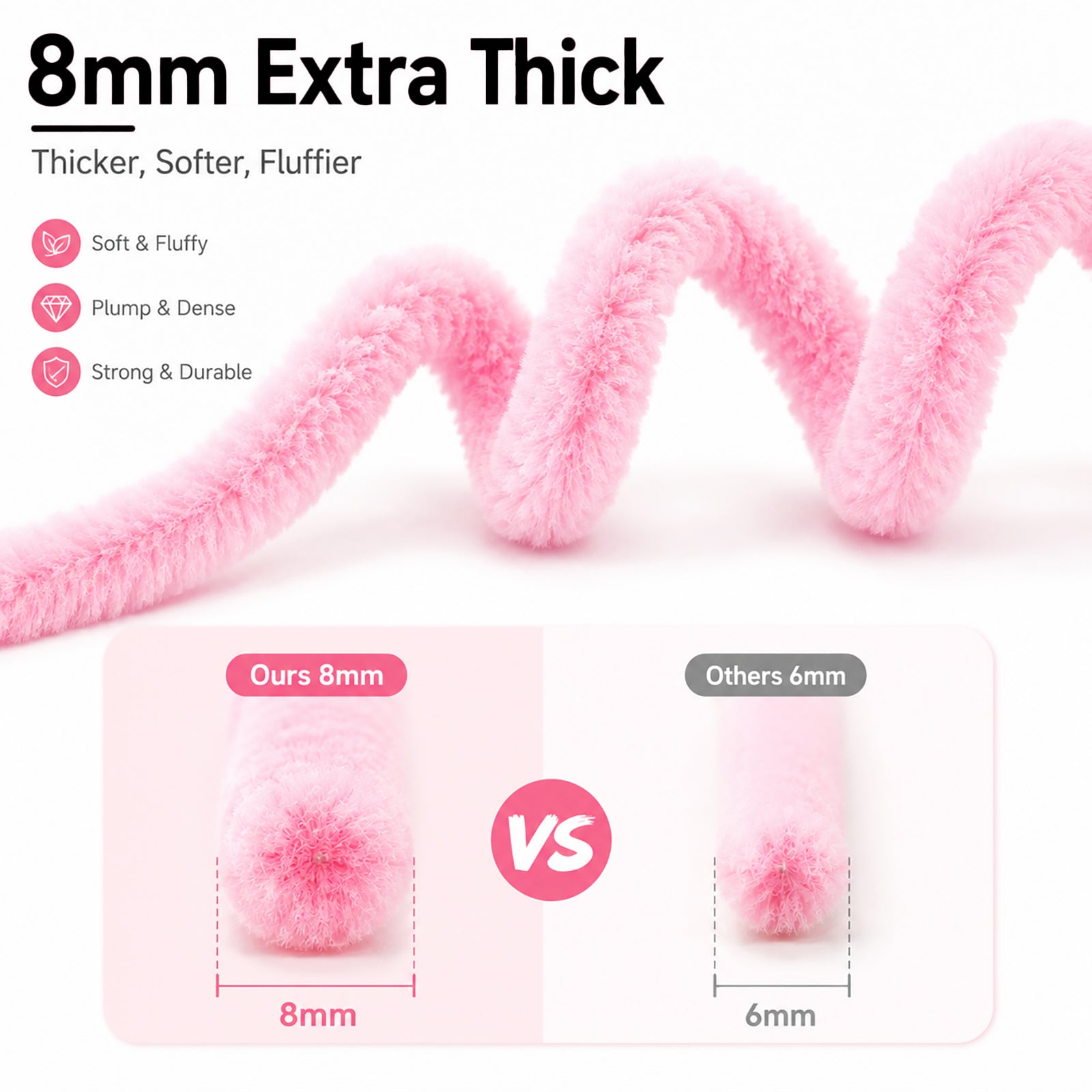 Crouryid pipe cleaners – 400pcs, 4 vibrant colors, bendable & non-toxic. Perfect for tulip flowers, school crafts, and DIY gifts. Shop now for free shipping