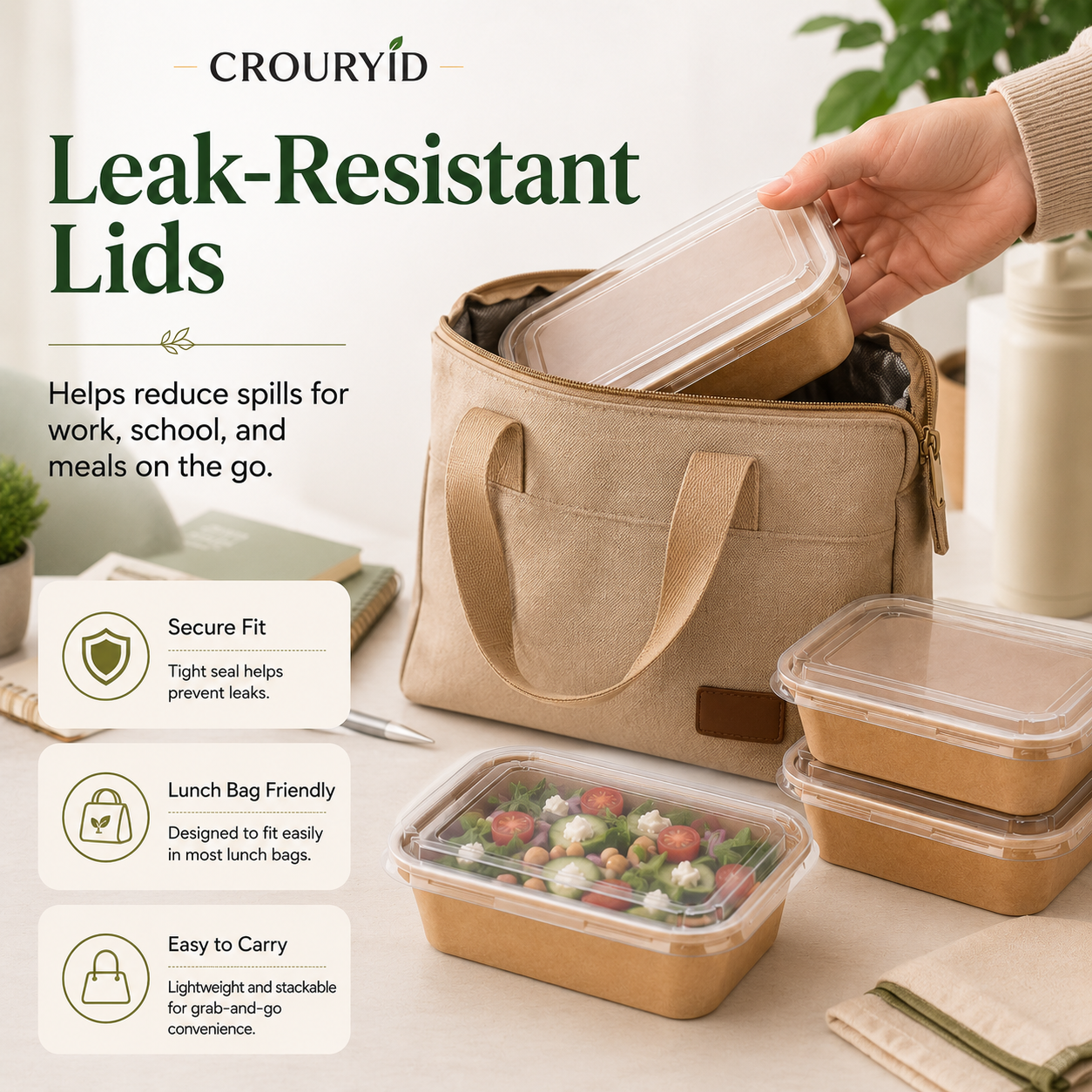 leak-resistant lids