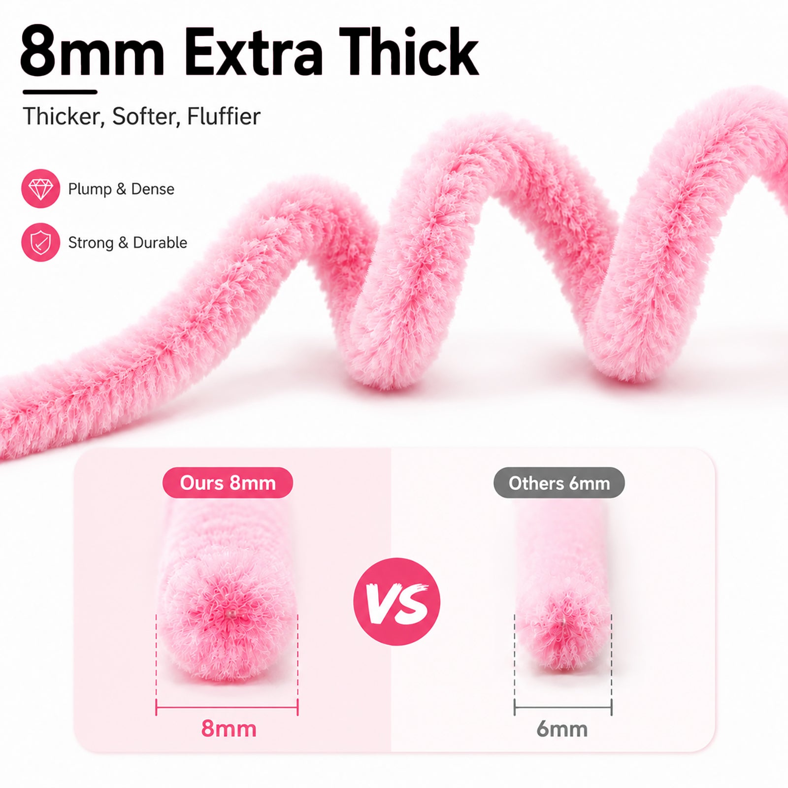Crouryid pipe cleaners – 400pcs, 4 vibrant colors, bendable & non-toxic. Perfect for tulip flowers, school crafts, and DIY gifts. Shop now for free shipping